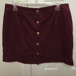 dark rose velvet skirt (price is negotiable)